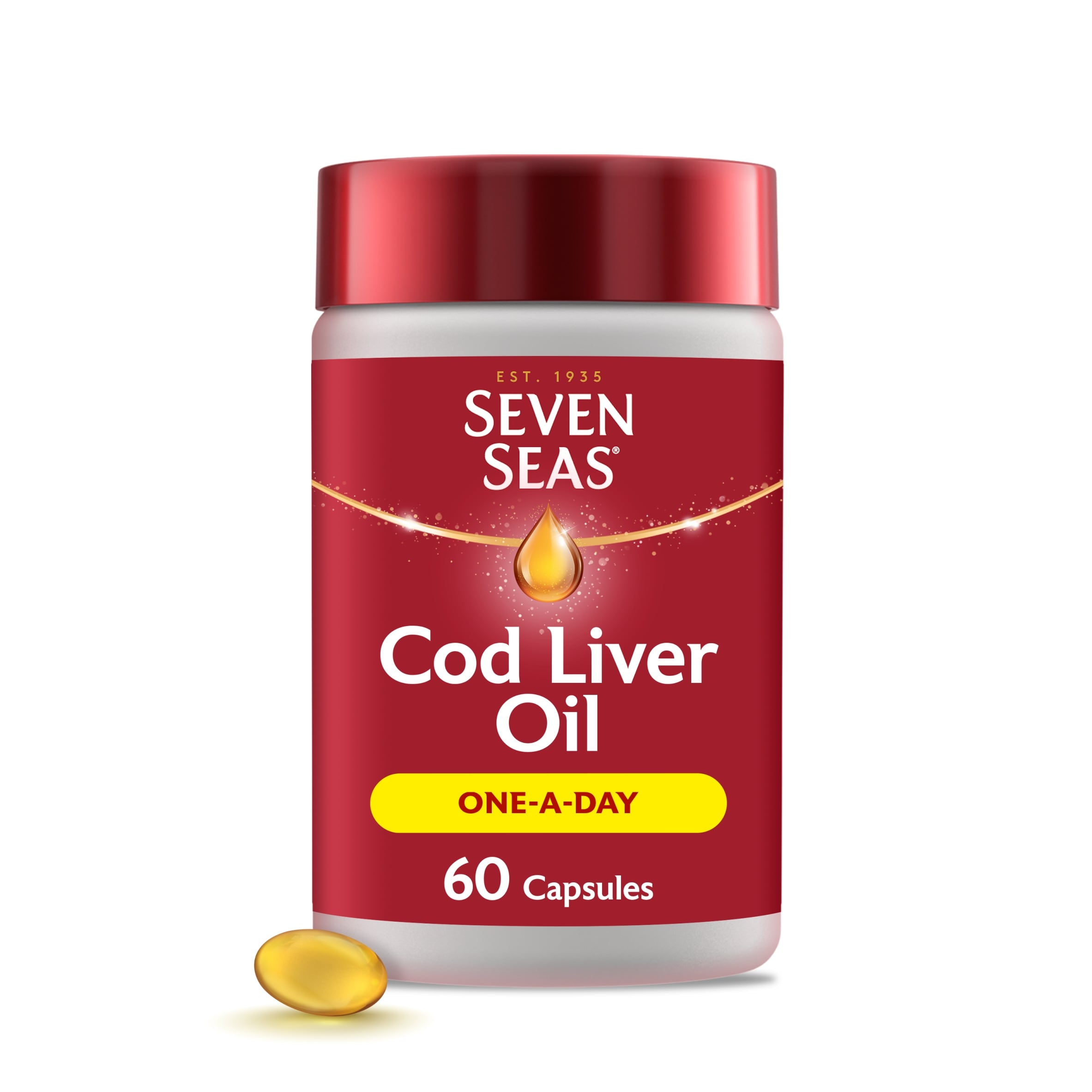 Seven Seas Cod Liver Oil One A Day Omega-3 Fish Oil & Vitamin D Caps