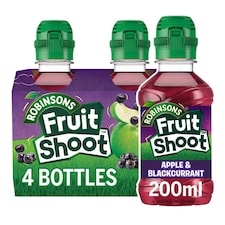 Fruit Shoot Apple & Blackcurrant Kids Juice Drink 4x200ml