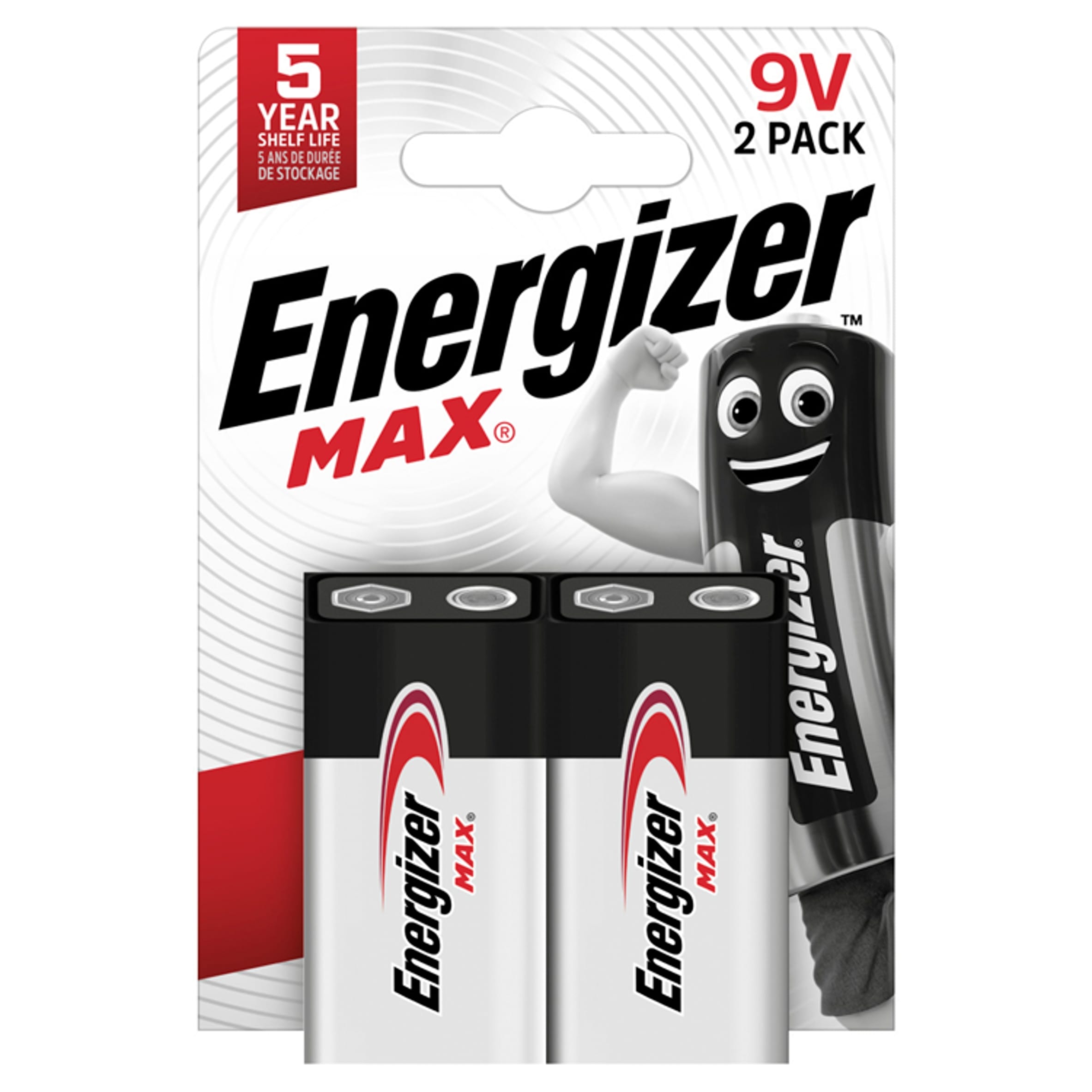 Energizer Max 9V Batteries, Alkaline