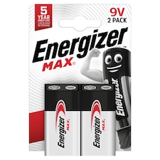 Energizer Max 9V 2 Pack
