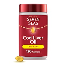 Seven Seas Cod Liver Oil Omega-3 One A Day Capsules - 120s