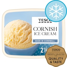 Tesco Cornish Ice Cream 2 Litres
