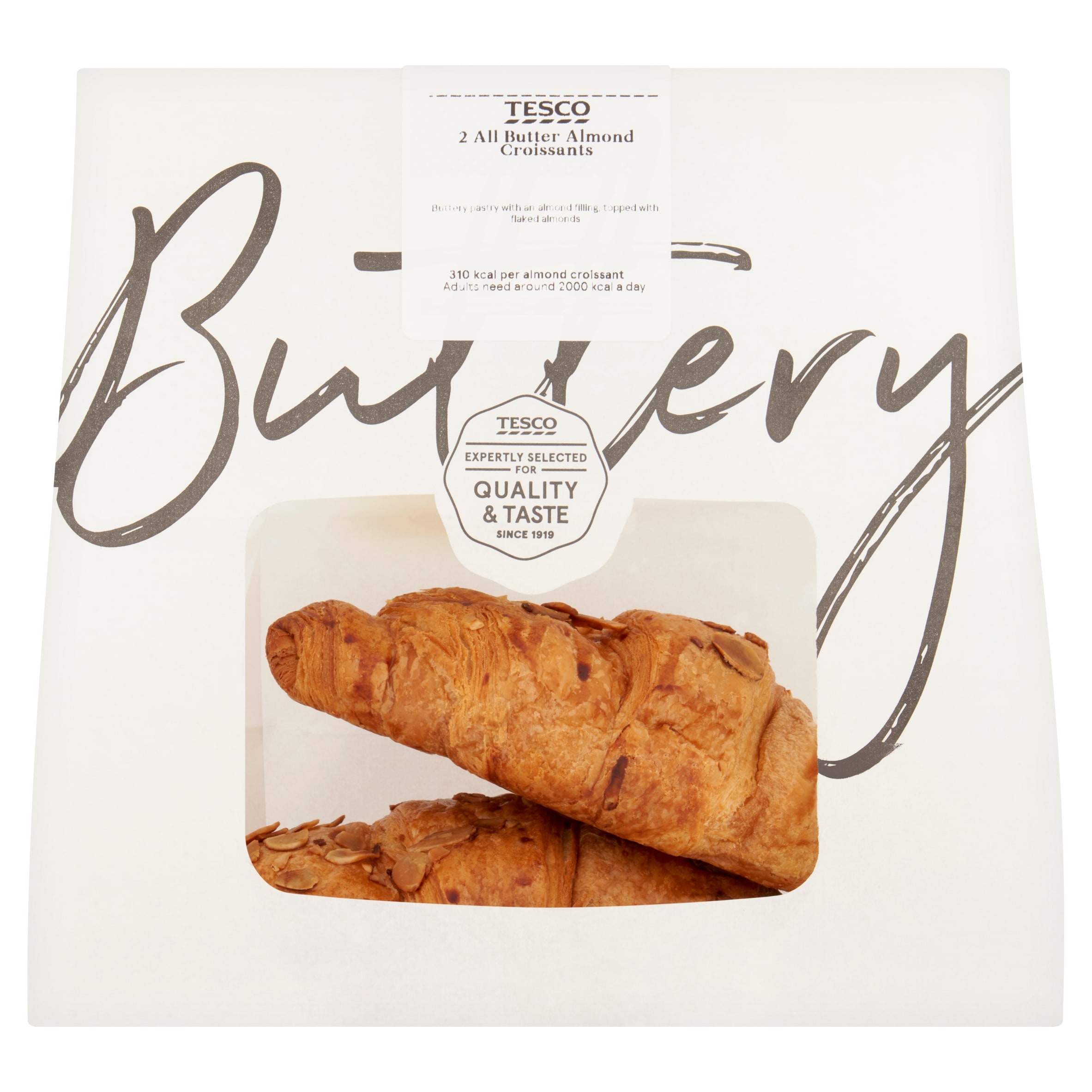 Tesco All Butter Almond Croissant 2 Pack thumbnail 2