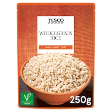 Tesco Microwave Wholegrain Rice 250G