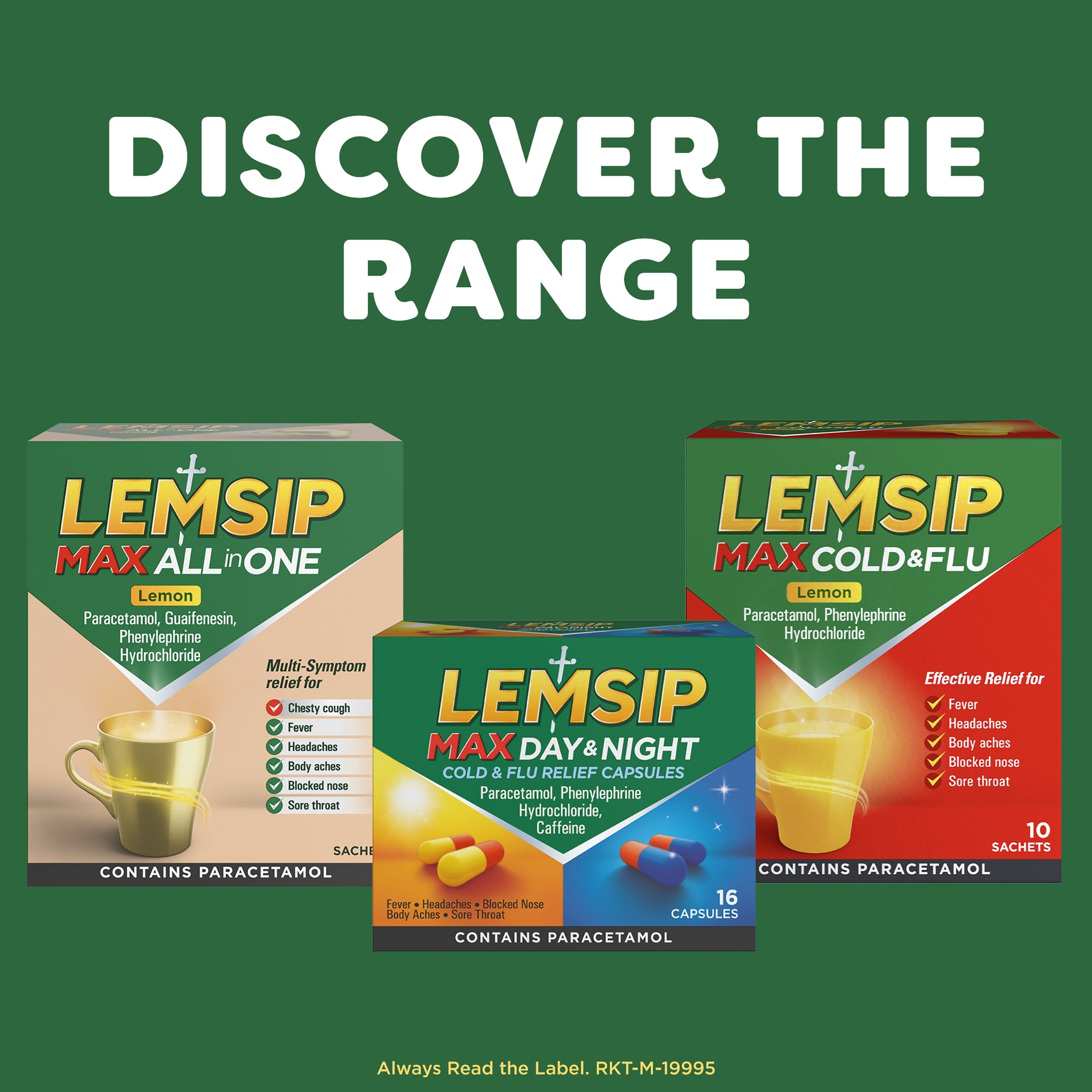 Lemsip Max Cold & Flu Capsules - Lemon with Paracetamol 16s thumbnail 5