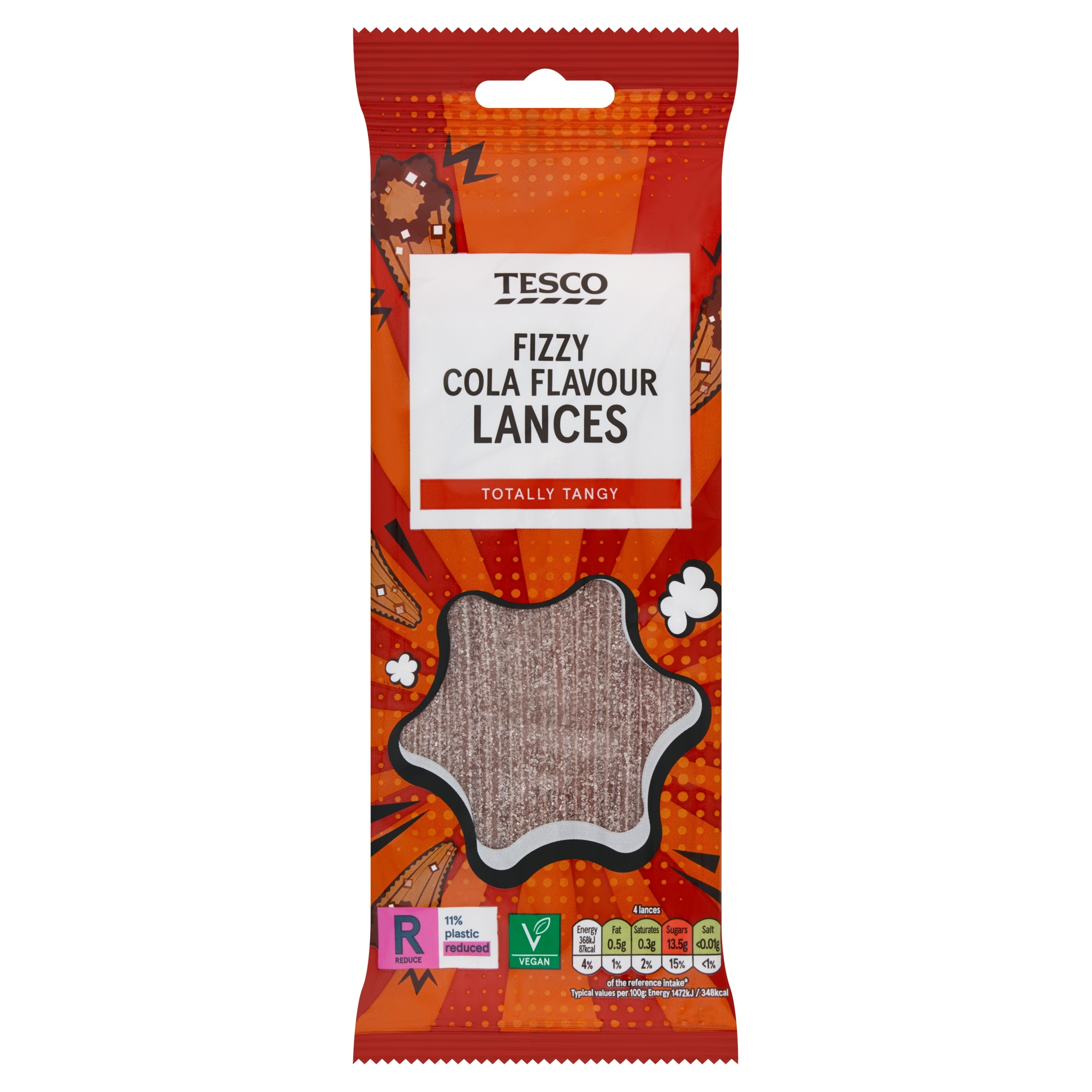 Tesco Fizzy Cola Lances 75G