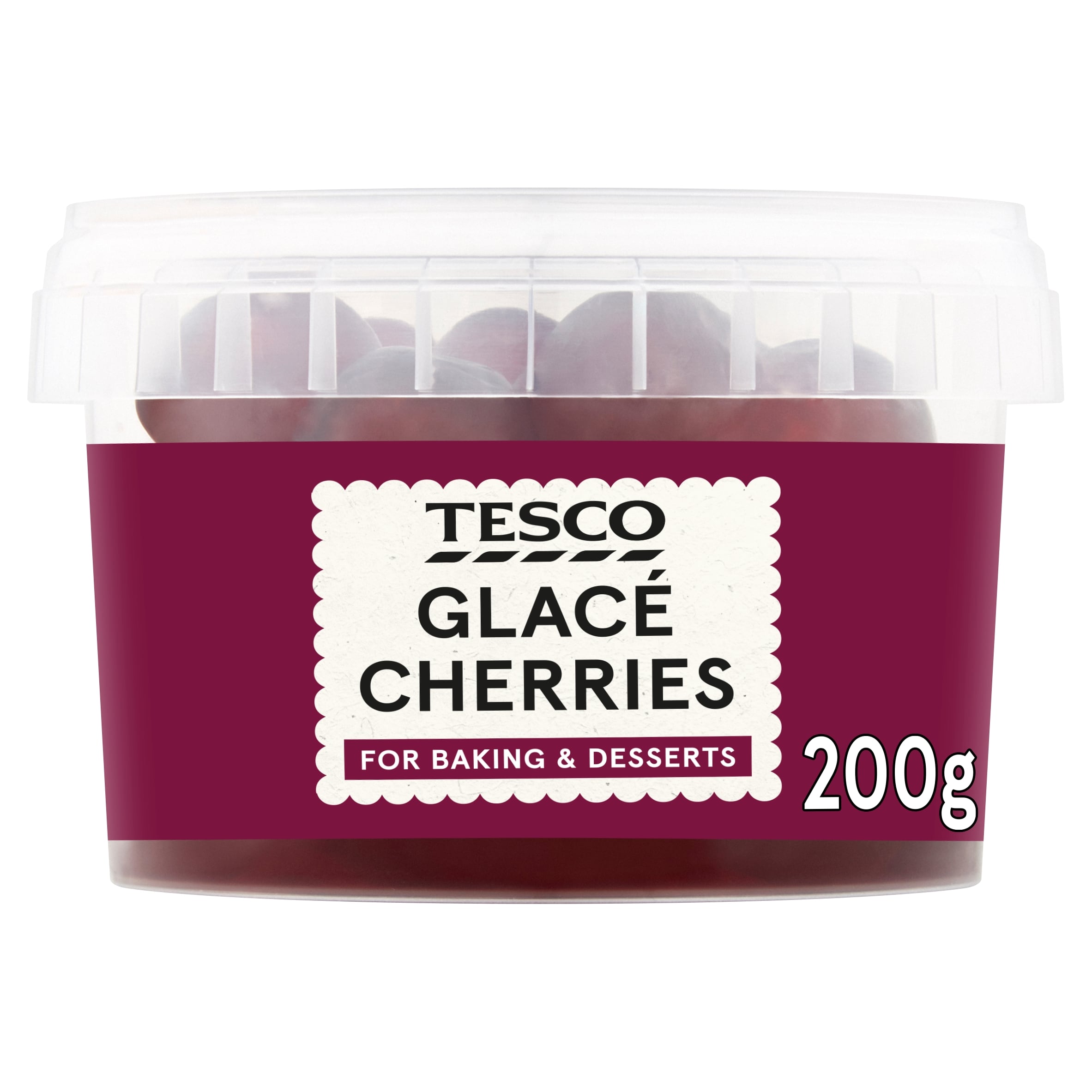 Tesco Glace Cherries 200G