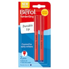 Berol Handwriting Pens, Round Shape, Black Ink, 2 Count