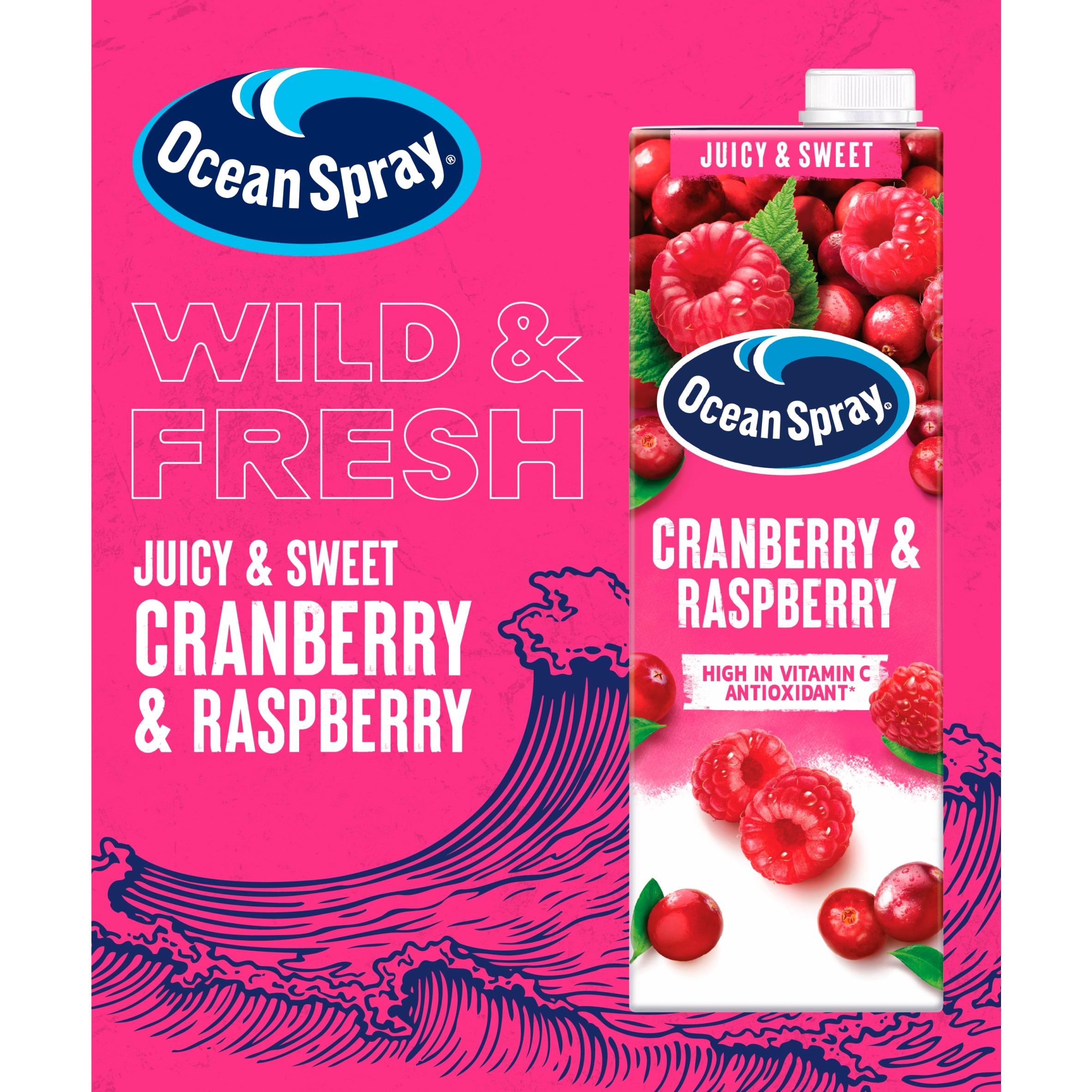 Ocean Spray Cranberry & Raspberry Juice Drink 1 Litre thumbnail 4