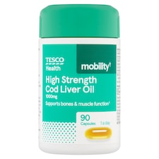 Tesco Health High Strength Cod Liver Oil 90 Capsules