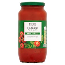Tesco Bolognese Pasta Sauce Jar 500G