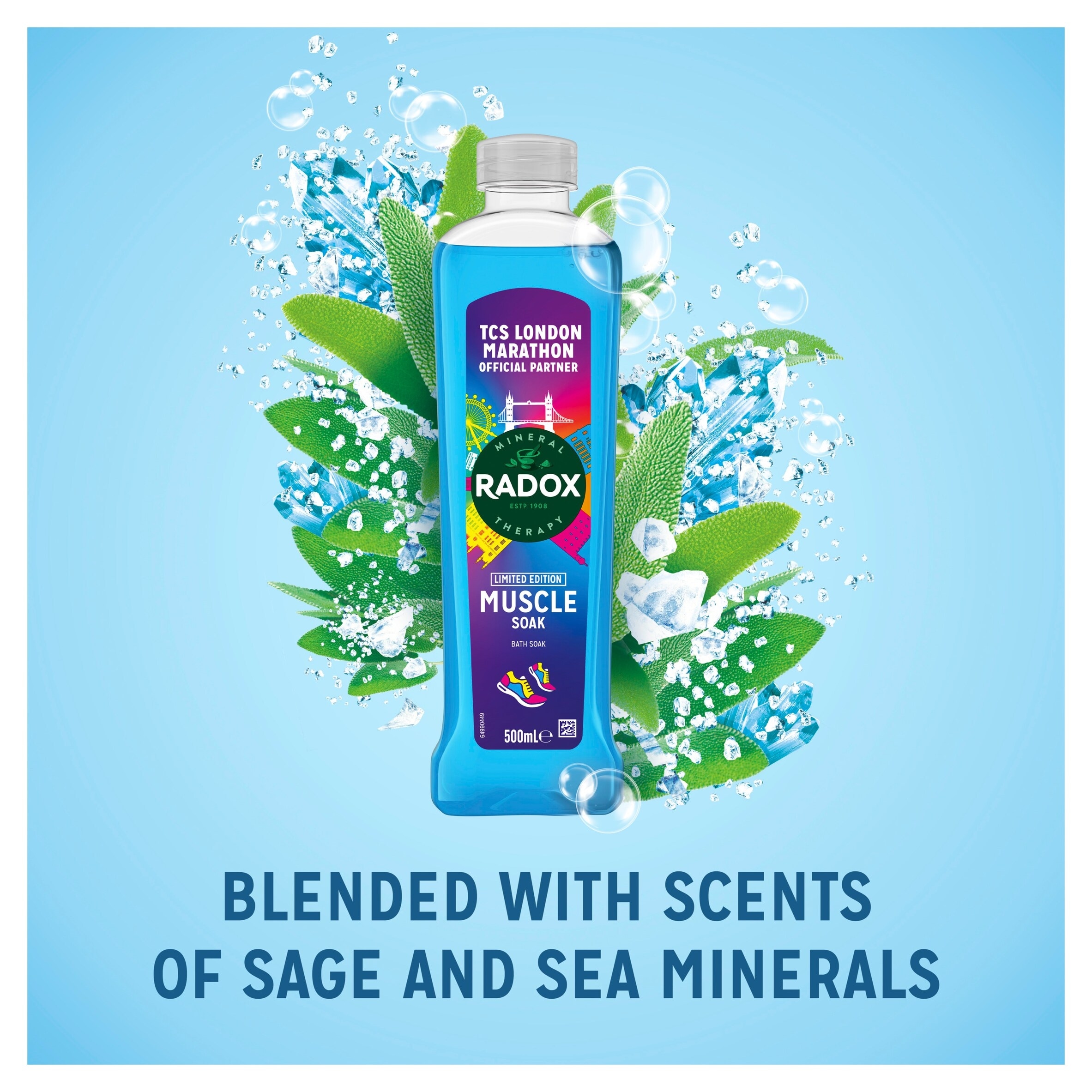 Radox Muscle Soak Bath Soak Bubble Bath 500ml thumbnail 2