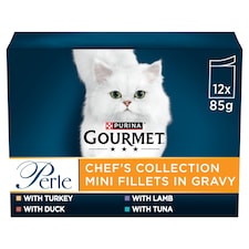 GOURMET Perle Chef's Collection in Gravy Wet Cat Food 12x85g