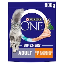 Purina One Adult Dry Cat Food Chicken & Wholegrain 800G
