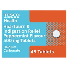 Tesco Antacid Peppermint Flavour 48S