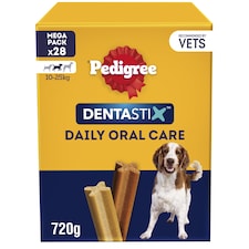 Pedigree Dentastix Daily Medium Dog Treats 28 Dental Sticks