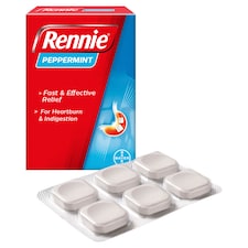 Rennie Peppermint Heartburn & Indigestion Chewable Tablets 24s thumbnail 2