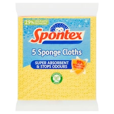 Spontex Sponge Cloths 5 Pack