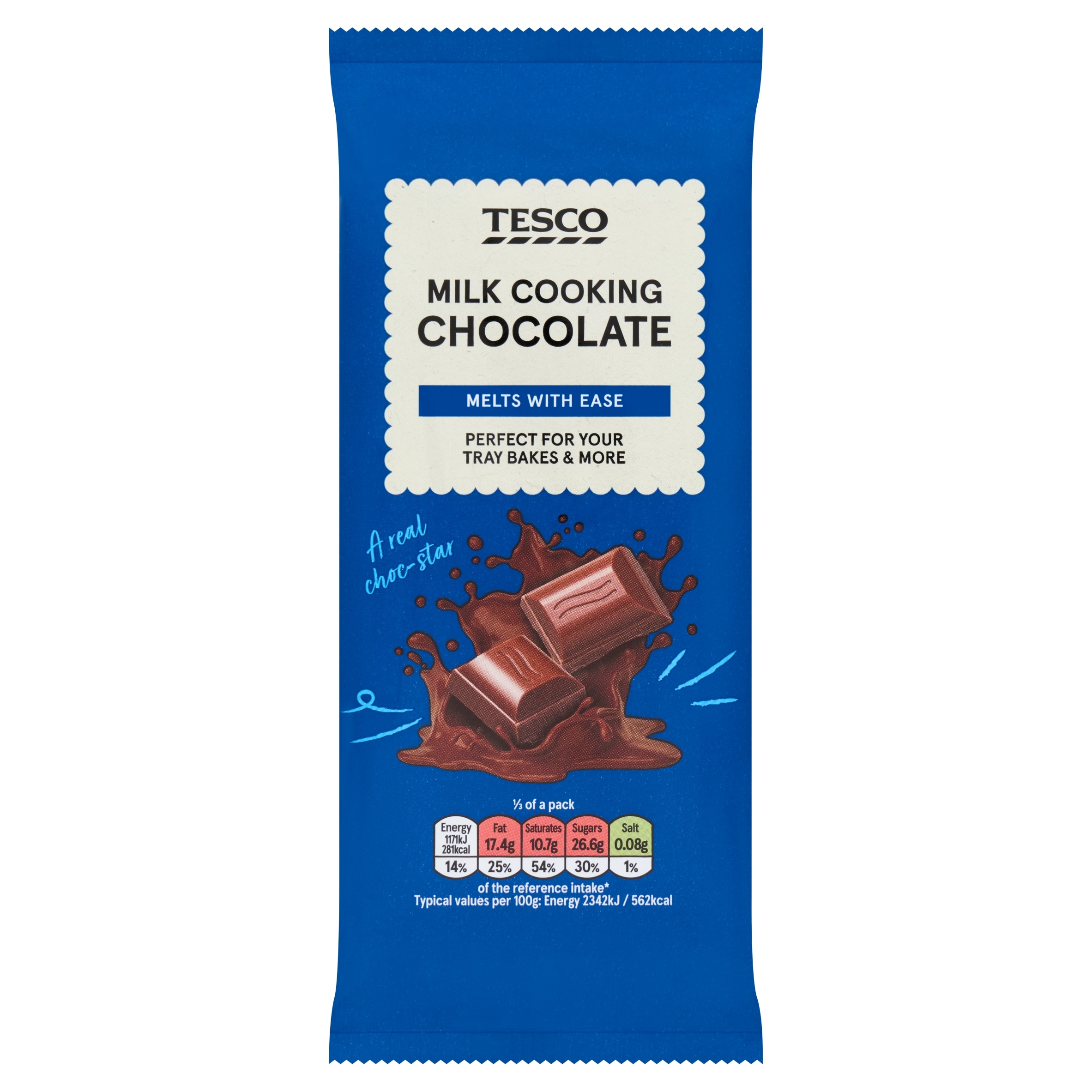 Tesco Milk Cooking Chocolate 150G