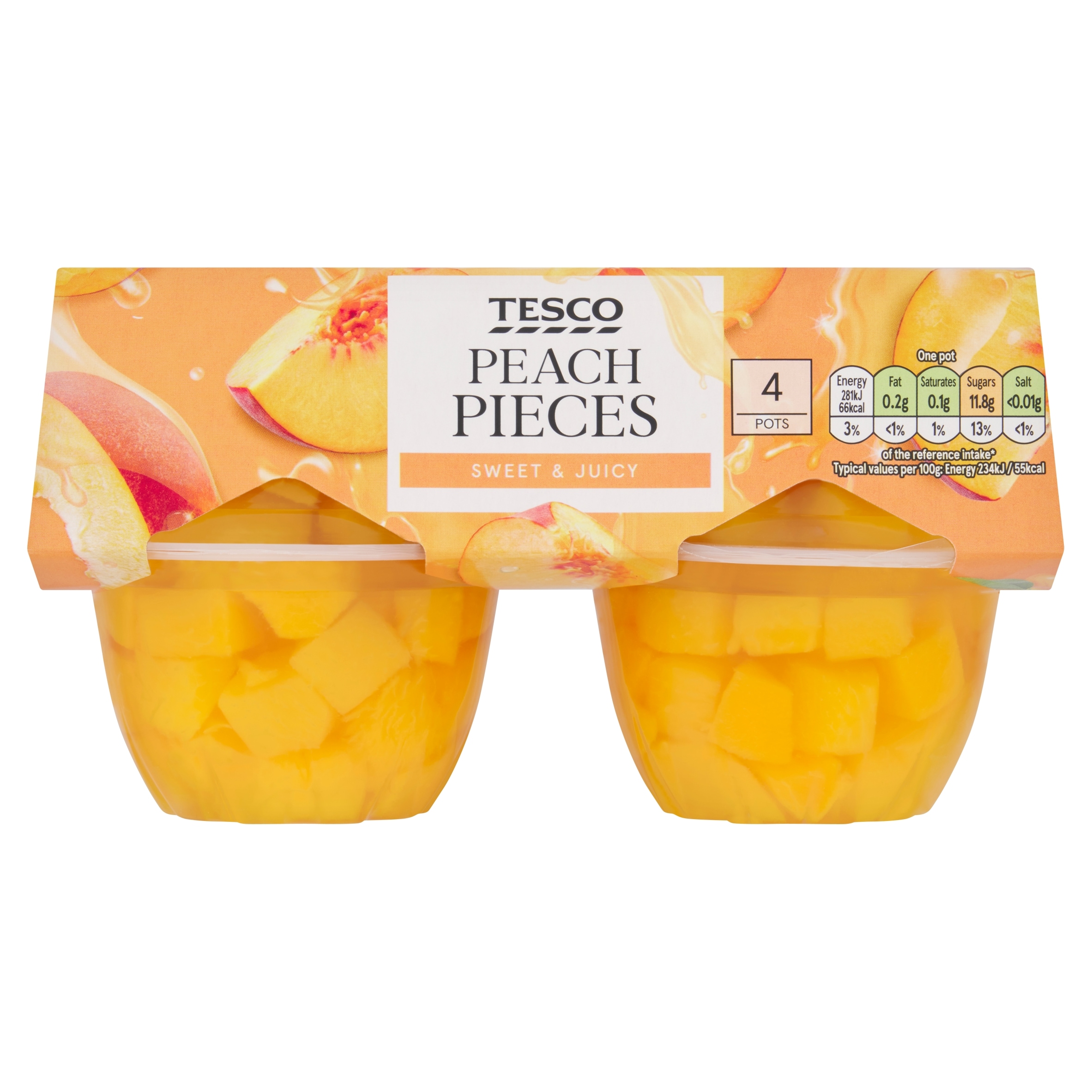 Tesco Peach Pieces 4 x 120g