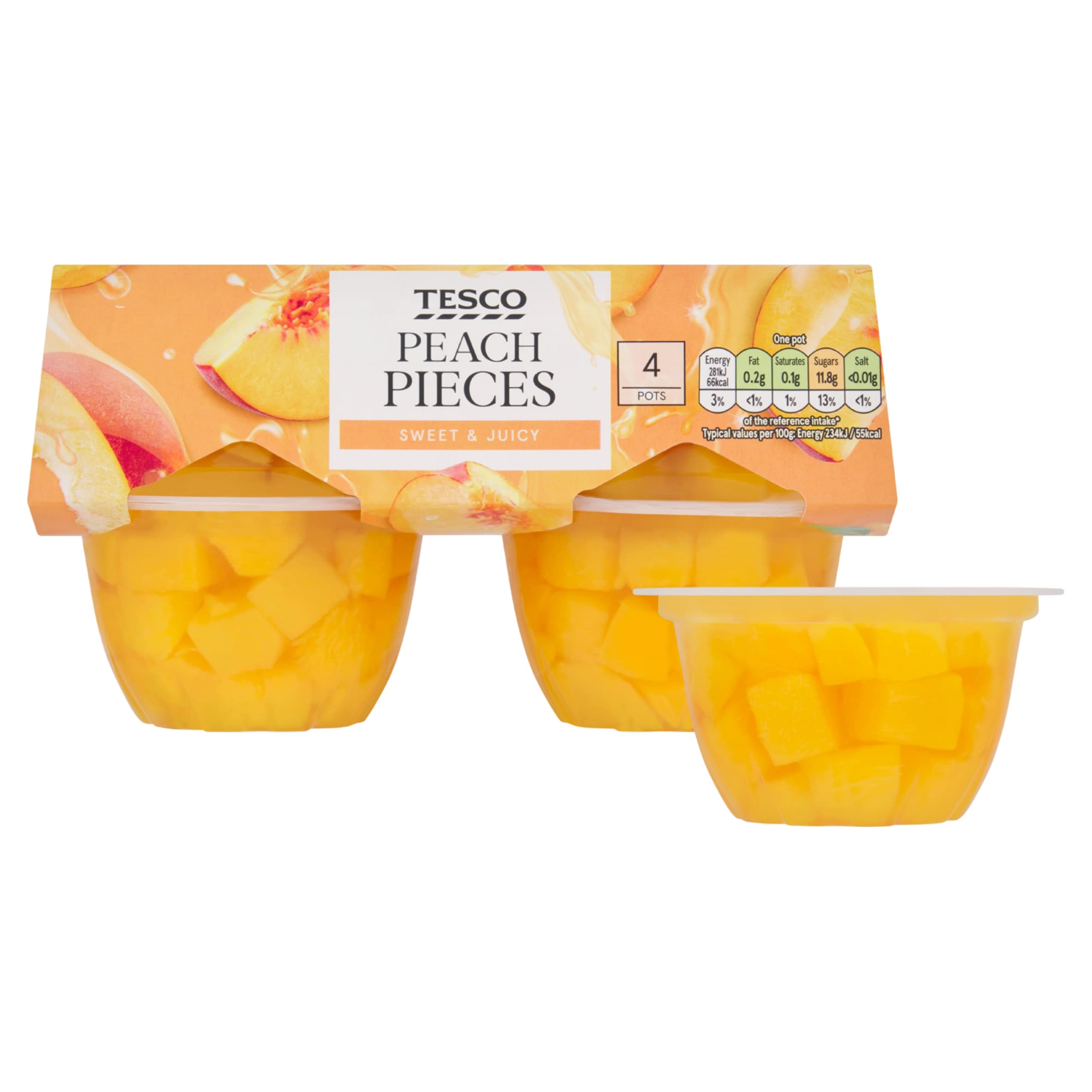 Tesco Peach Pieces 4 x 120g thumbnail 2