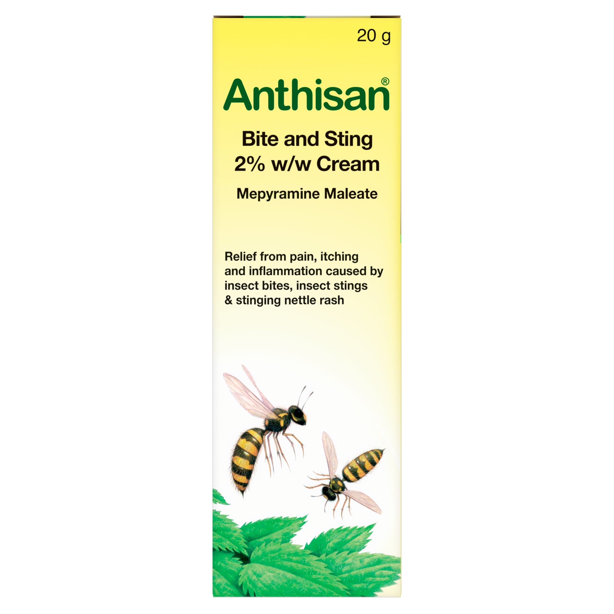 Anthisan Mepyramine Maleate Bite and Sting 2% w/w Cream 20g
