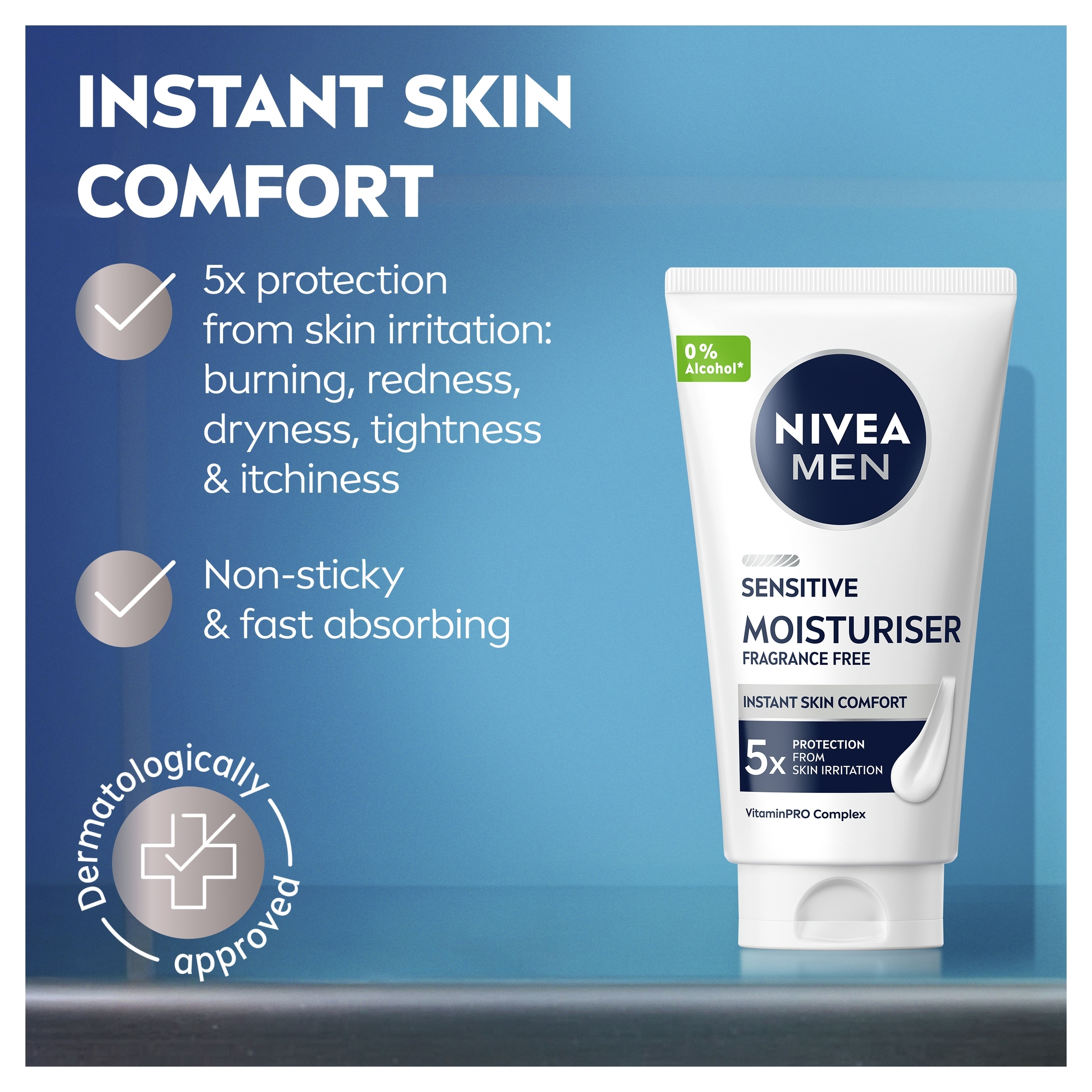 NIVEA MEN Sensitive Moisturiser 75ml thumbnail 2