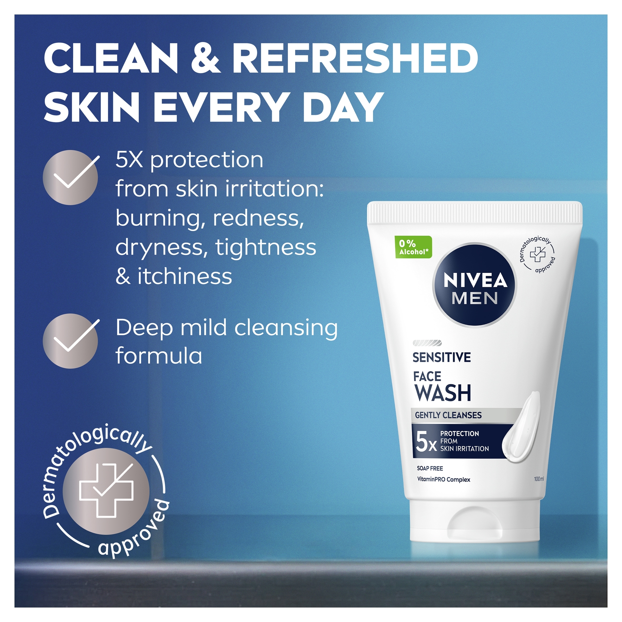 Nivea Men Sensitive Shaving Gel 200Ml thumbnail 4