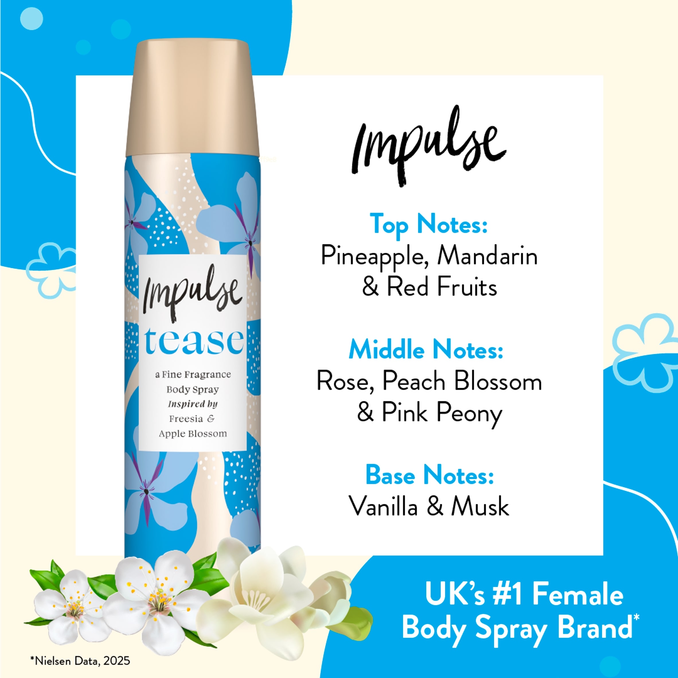 Impulse Tease Body Spray Deodorant 75Ml thumbnail 4