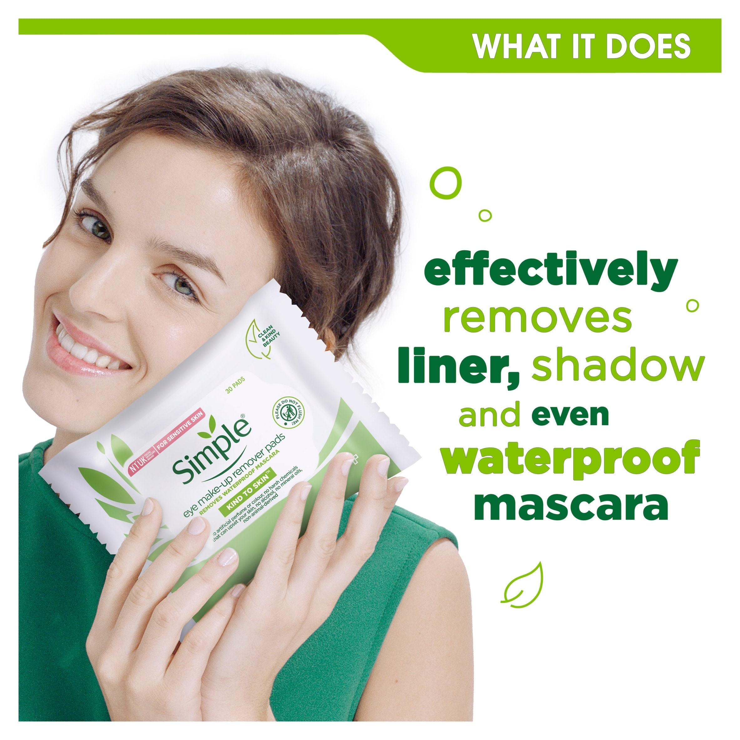 Simple Kind To Eyes Eye Make-Up Remover Pads 30S thumbnail 5