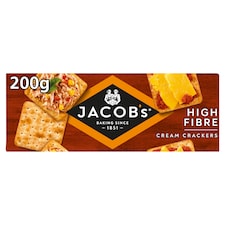 Jacob's High Fibre Cream Crackers 200g