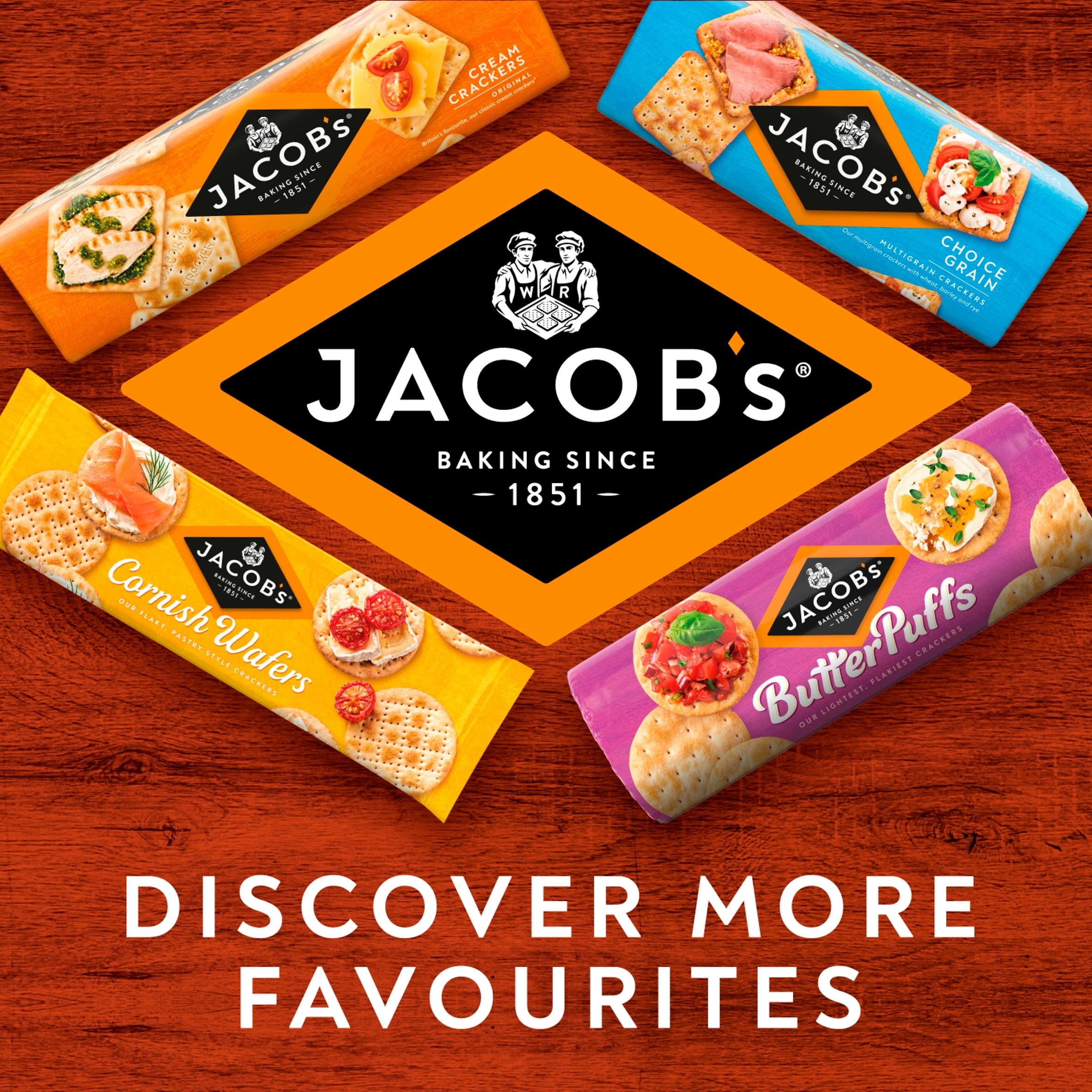 Jacob's High Fibre Cream Crackers 200g thumbnail 4