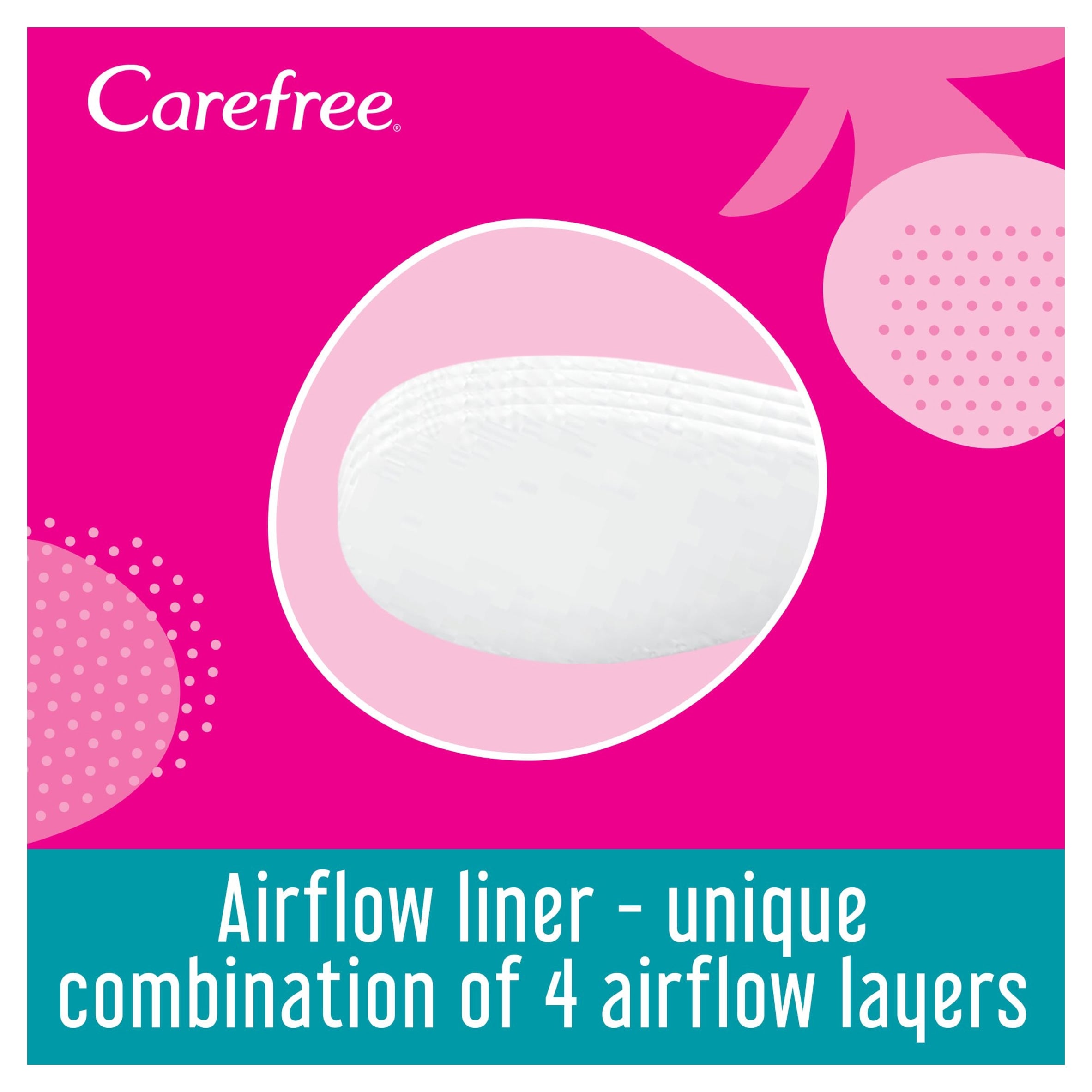 Carefree Panty Liners Pads Folded Breathable Pack of 20 thumbnail 4