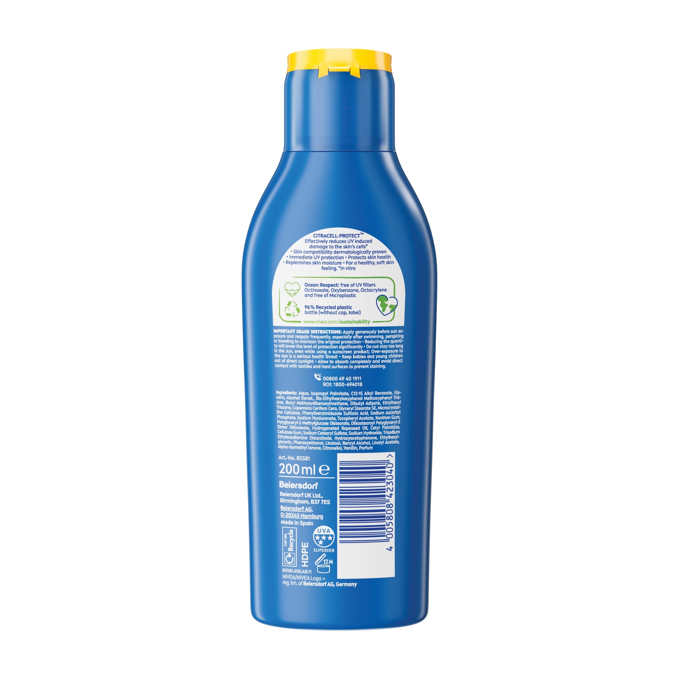 NIVEA SUN Protect & Moisture Sun Lotion SPF 30 200ml thumbnail 3