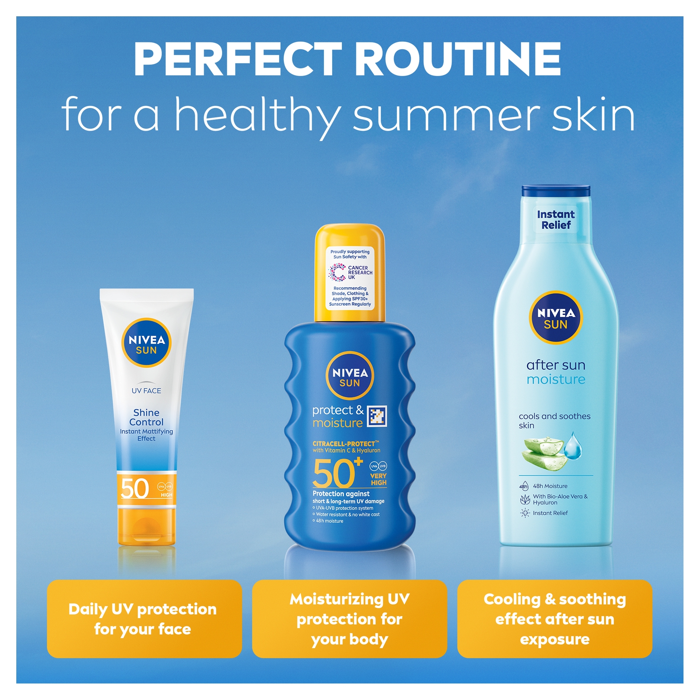 NIVEA SUN Protect & Moisture Sun Lotion SPF50+ 200ml thumbnail 3
