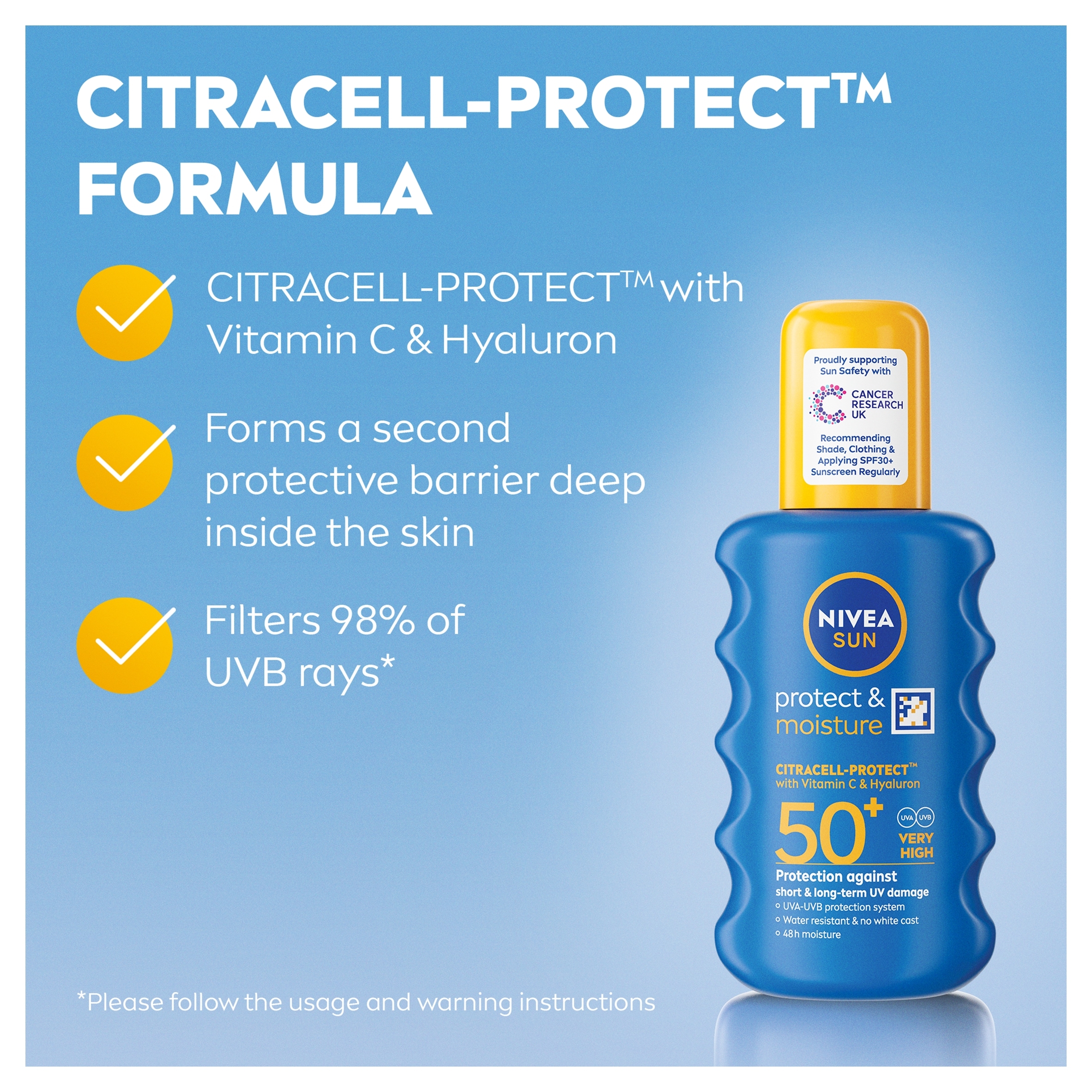 NIVEA SUN Protect & Moisture Sun Lotion SPF50+ 200ml thumbnail 4