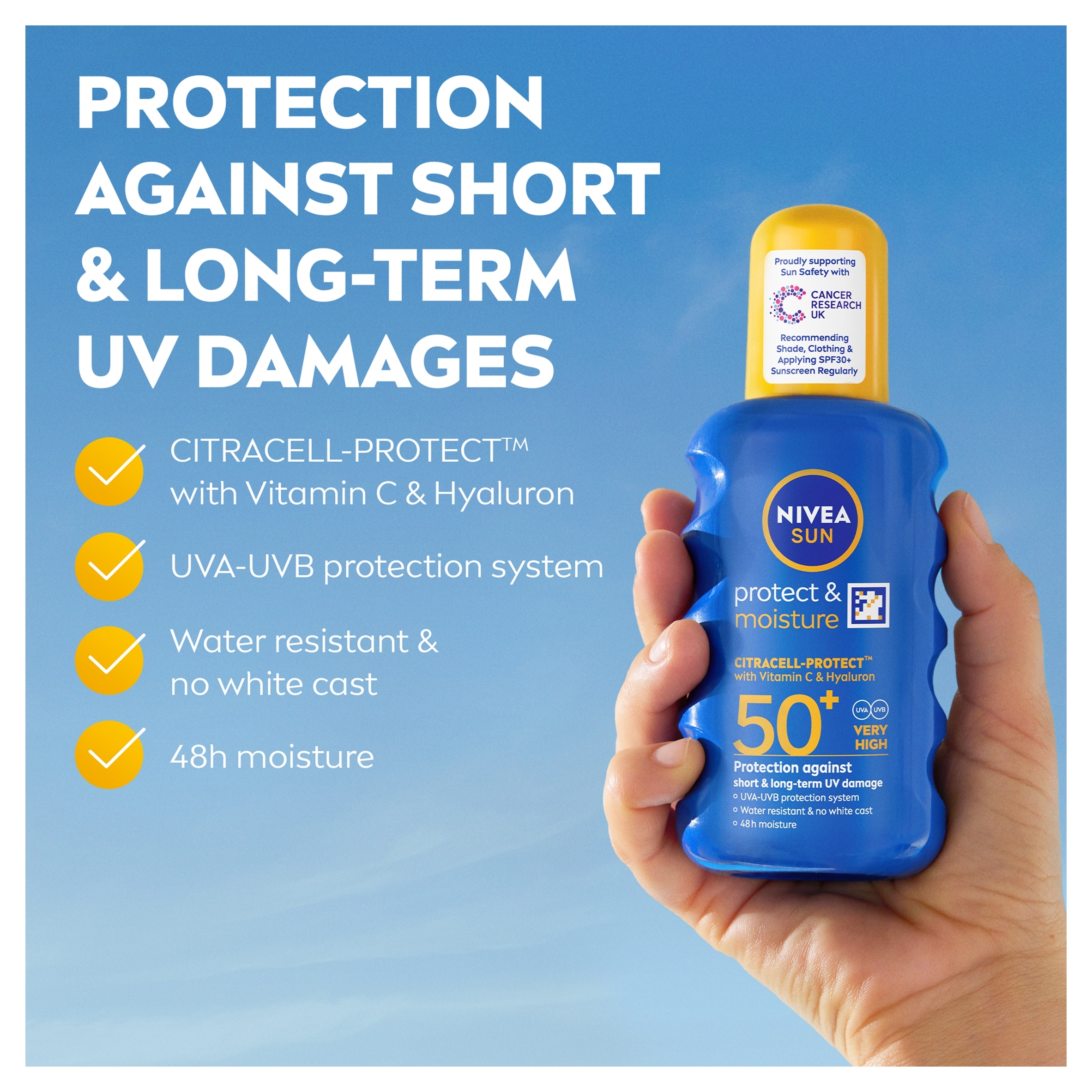 NIVEA SUN Protect & Moisture Sun Lotion SPF50+ 200ml thumbnail 5