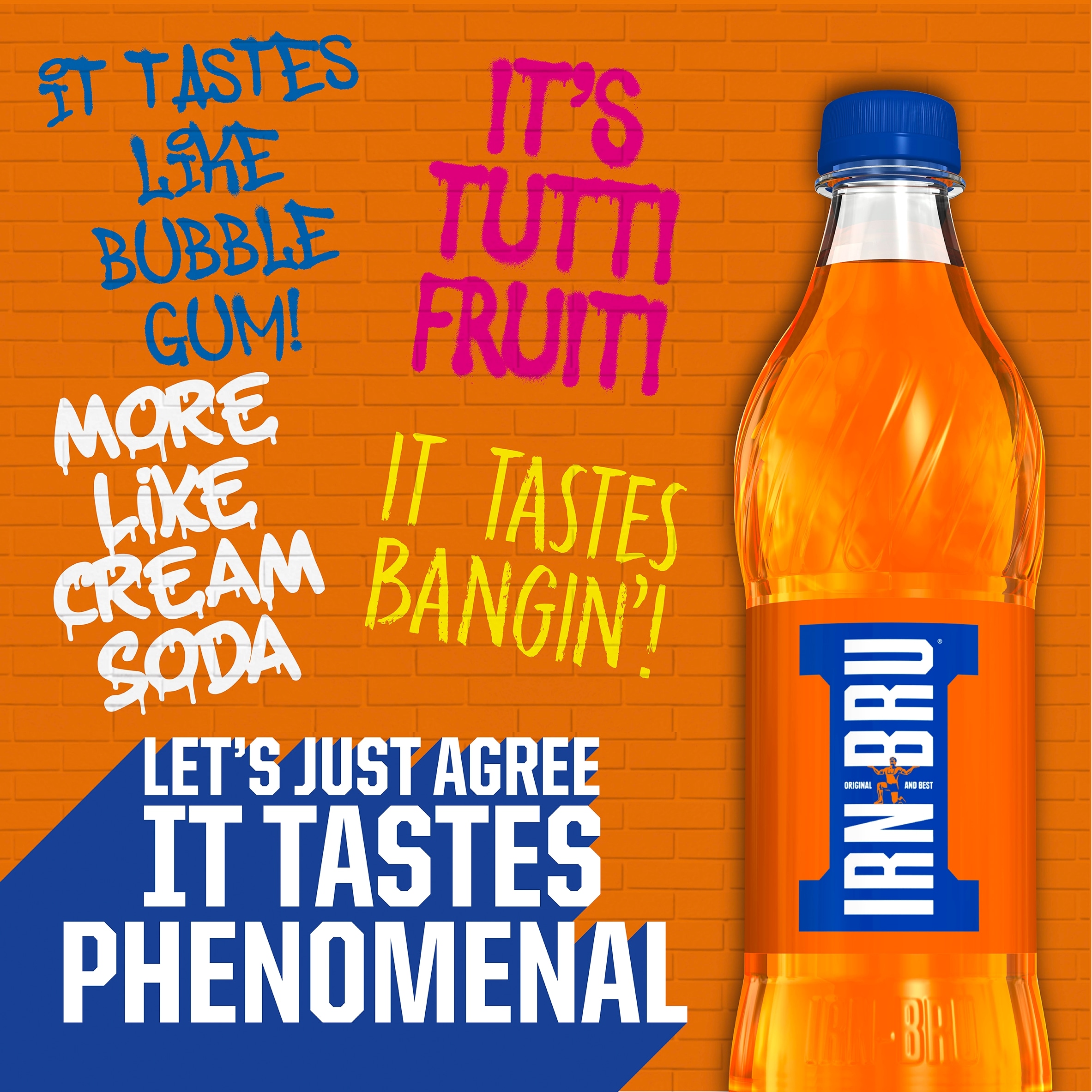 Irn-Bru Soft Drink Bottle 500ml thumbnail 2