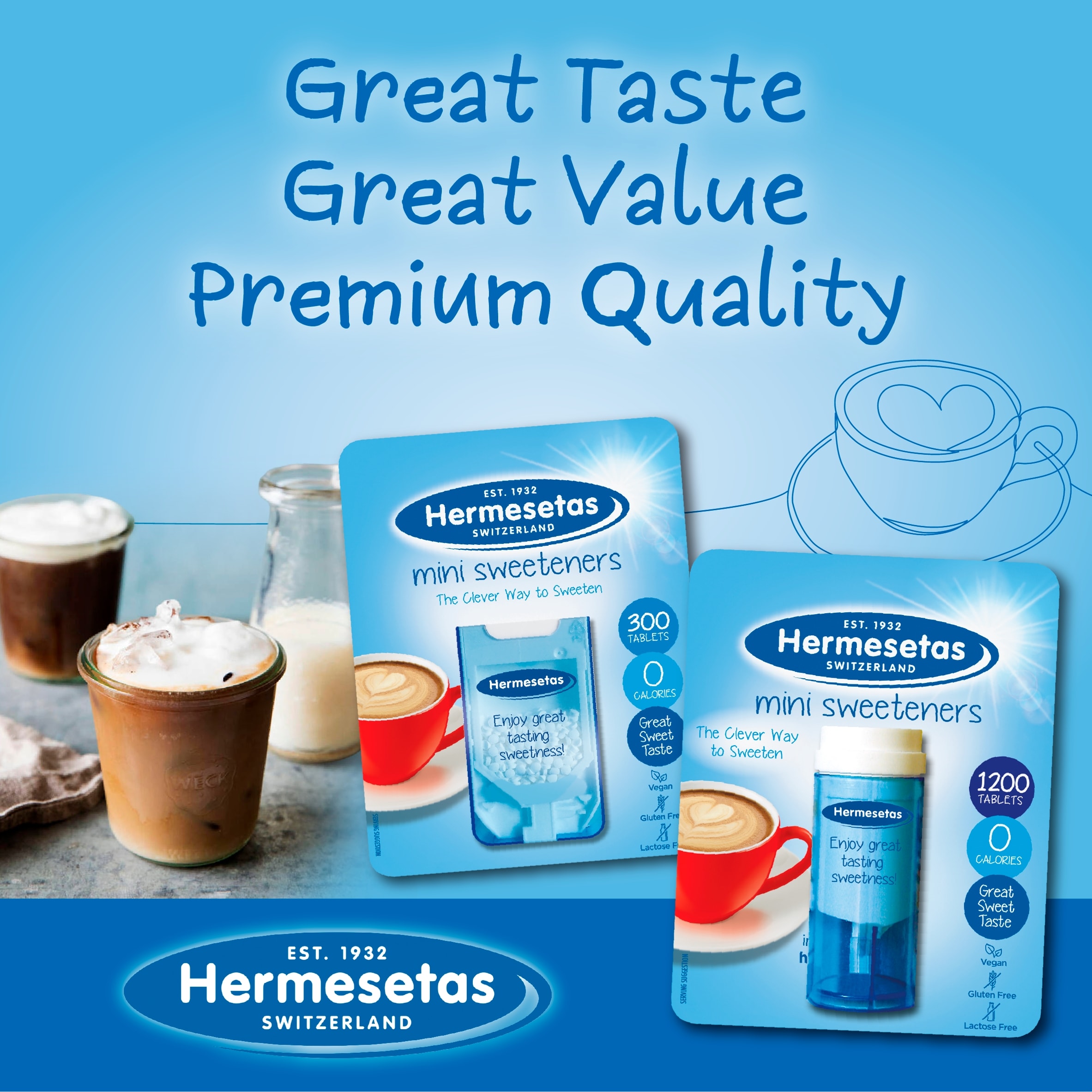 Hermesetas Mini Sweeteners 400Pk thumbnail 2