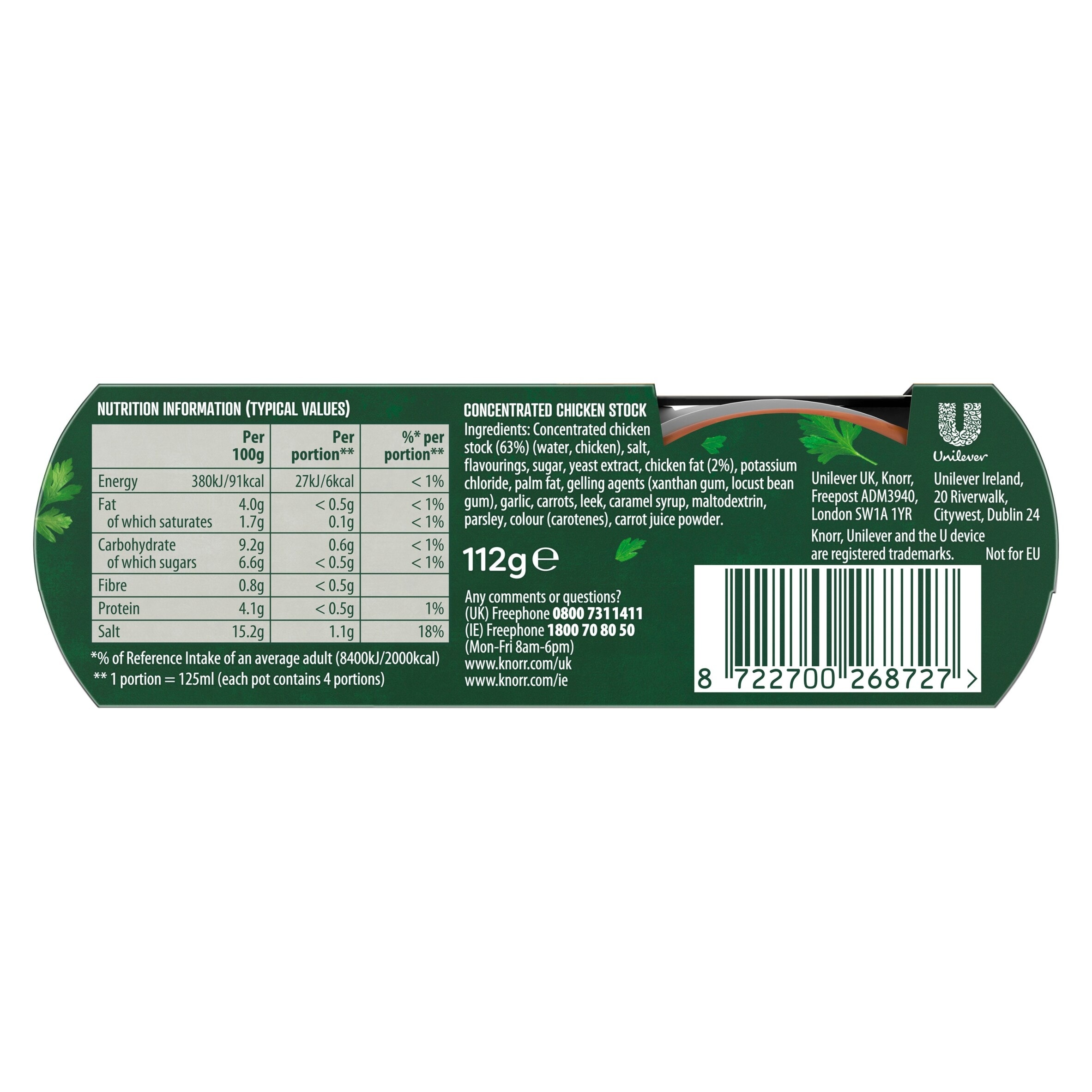 Knorr Chicken Stock Pot 4 x 28g thumbnail 4