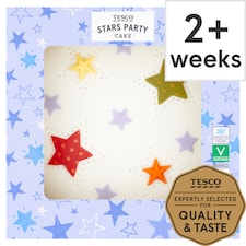 Tesco Stars Party Cake - Buttercream and Raspberry Jam