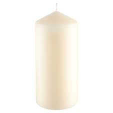 F&F Home Medium Unfragranced Pillar Candle - Ivory