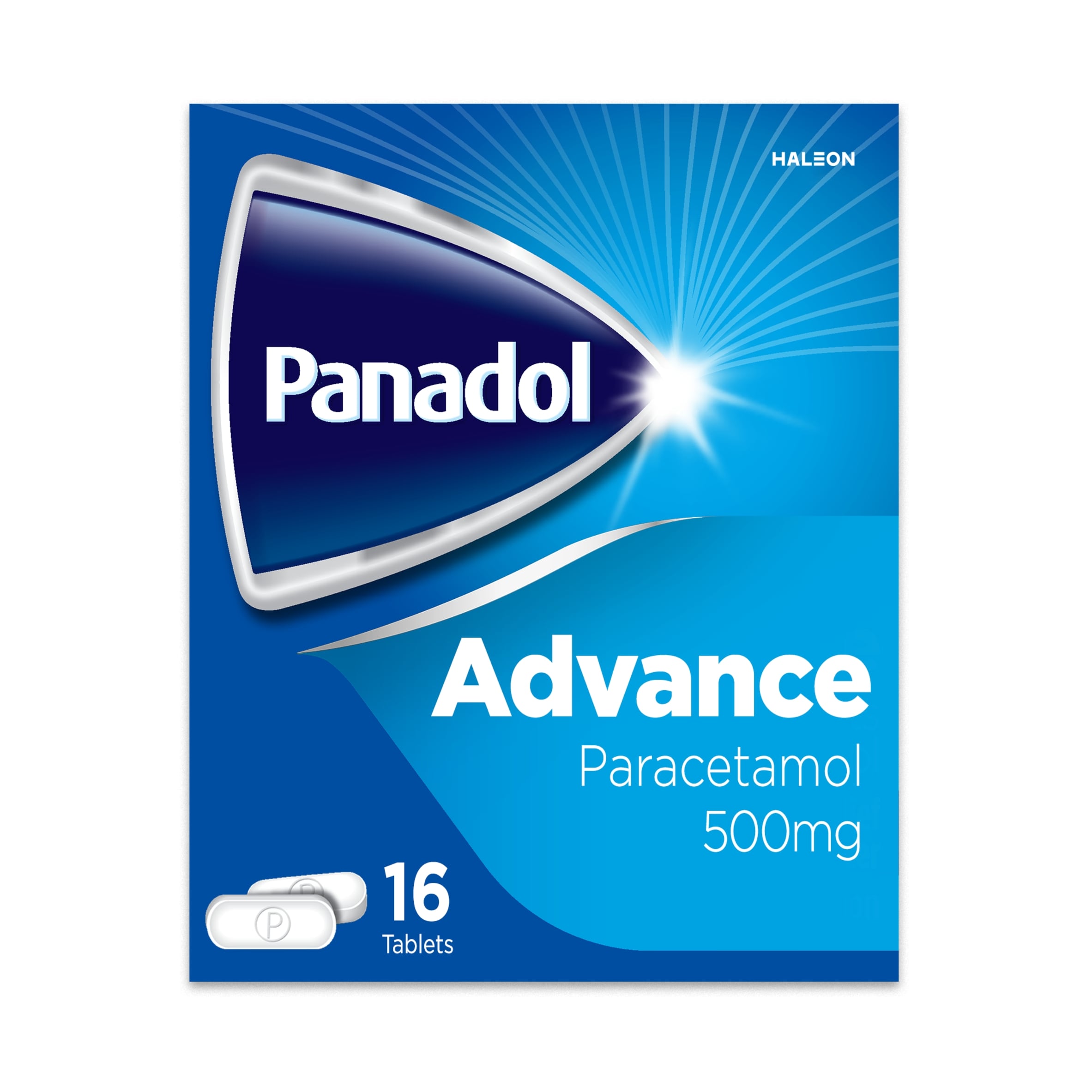 Panadol Advance 500mg Pain Relief Paracetamol Tablets 16s