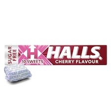 Halls Menthol Action Throat Drops - Cherry 32g