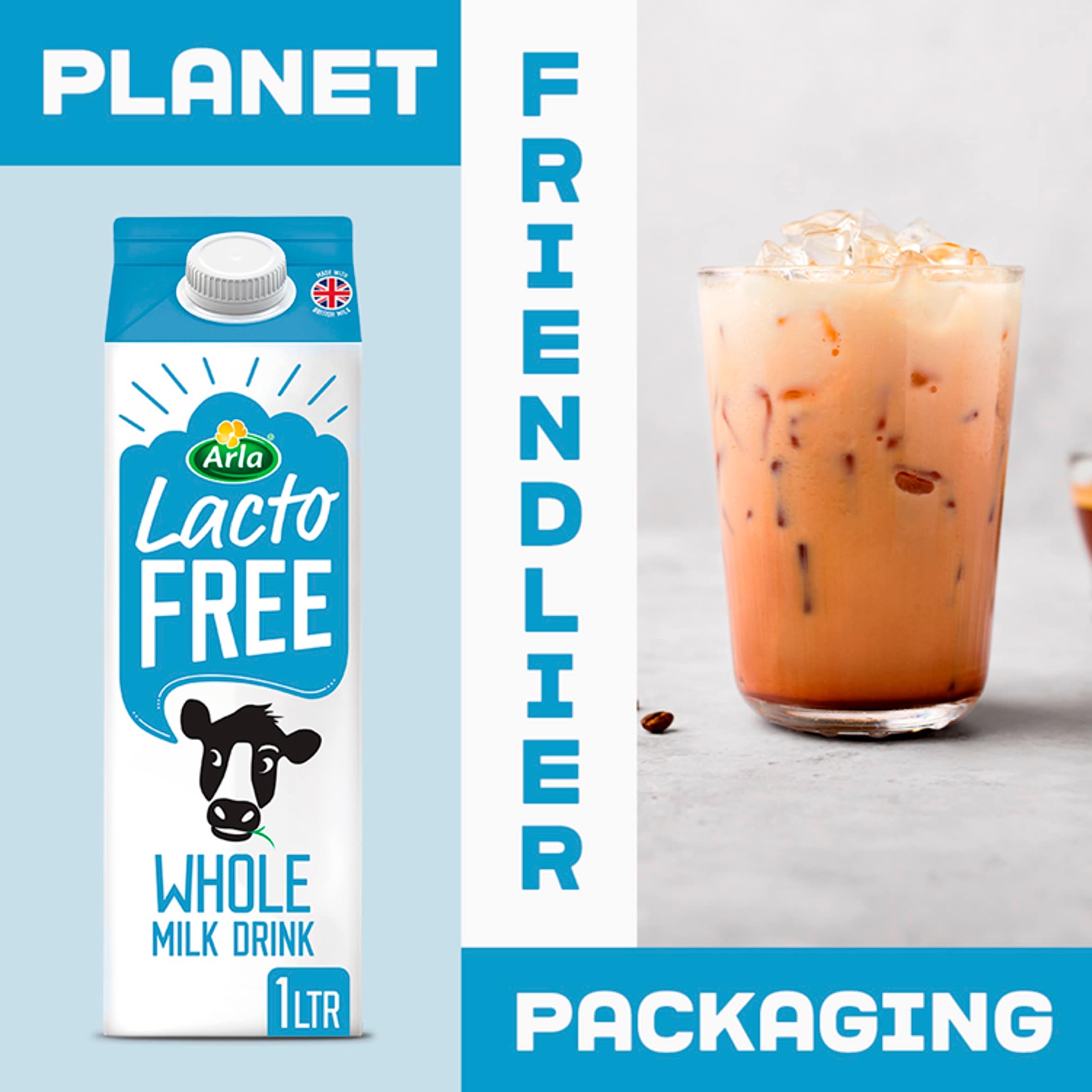 Arla LactoFREE Whole Milk Drink 1L thumbnail 3