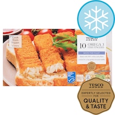 Tesco Omega 3 Fish Fingers 10 Pack 300g