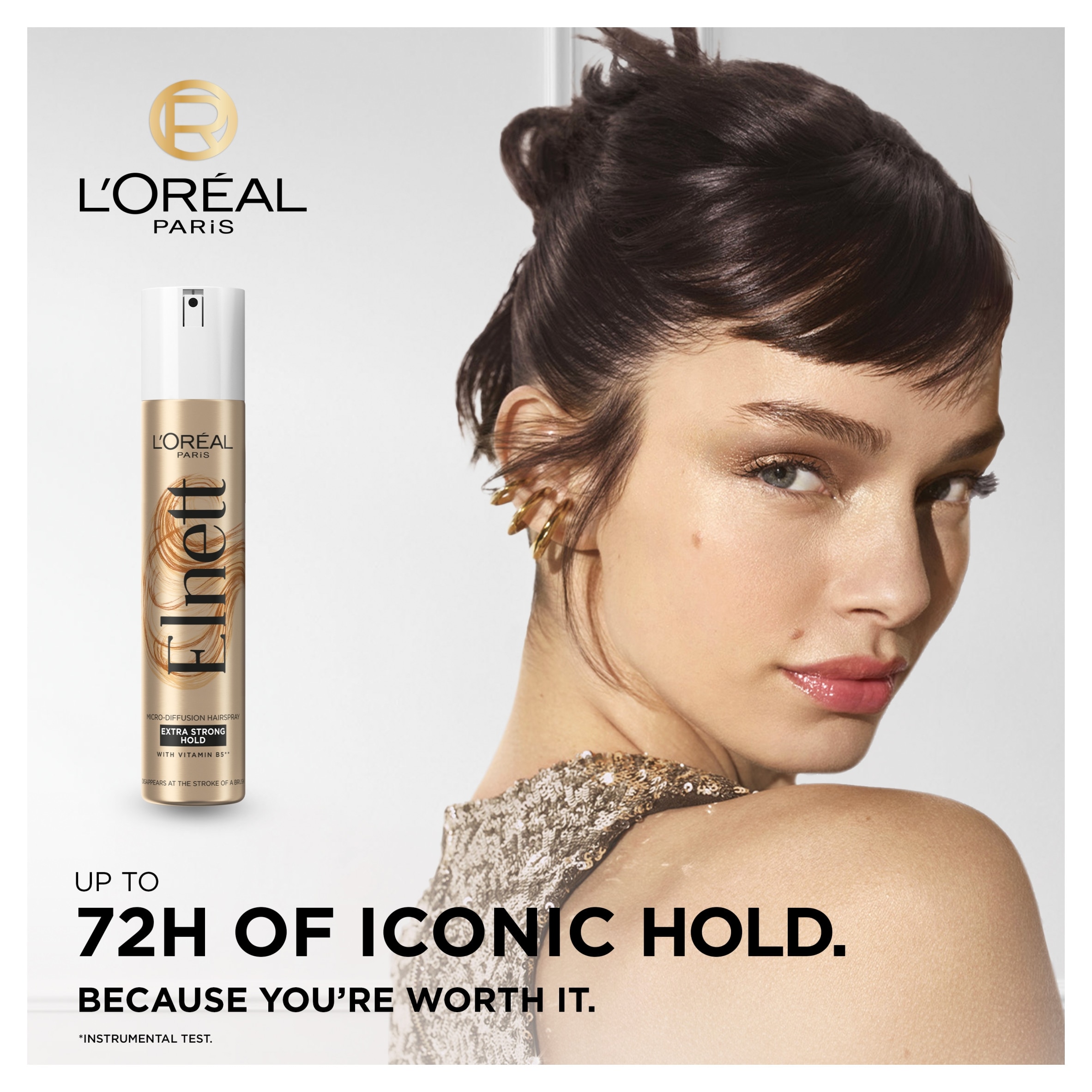 L'Oreal Paris Elnett Extra Strong Hold Hairspray 400ml thumbnail 2