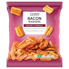 Tesco Bacon Rashers Snacks 150G