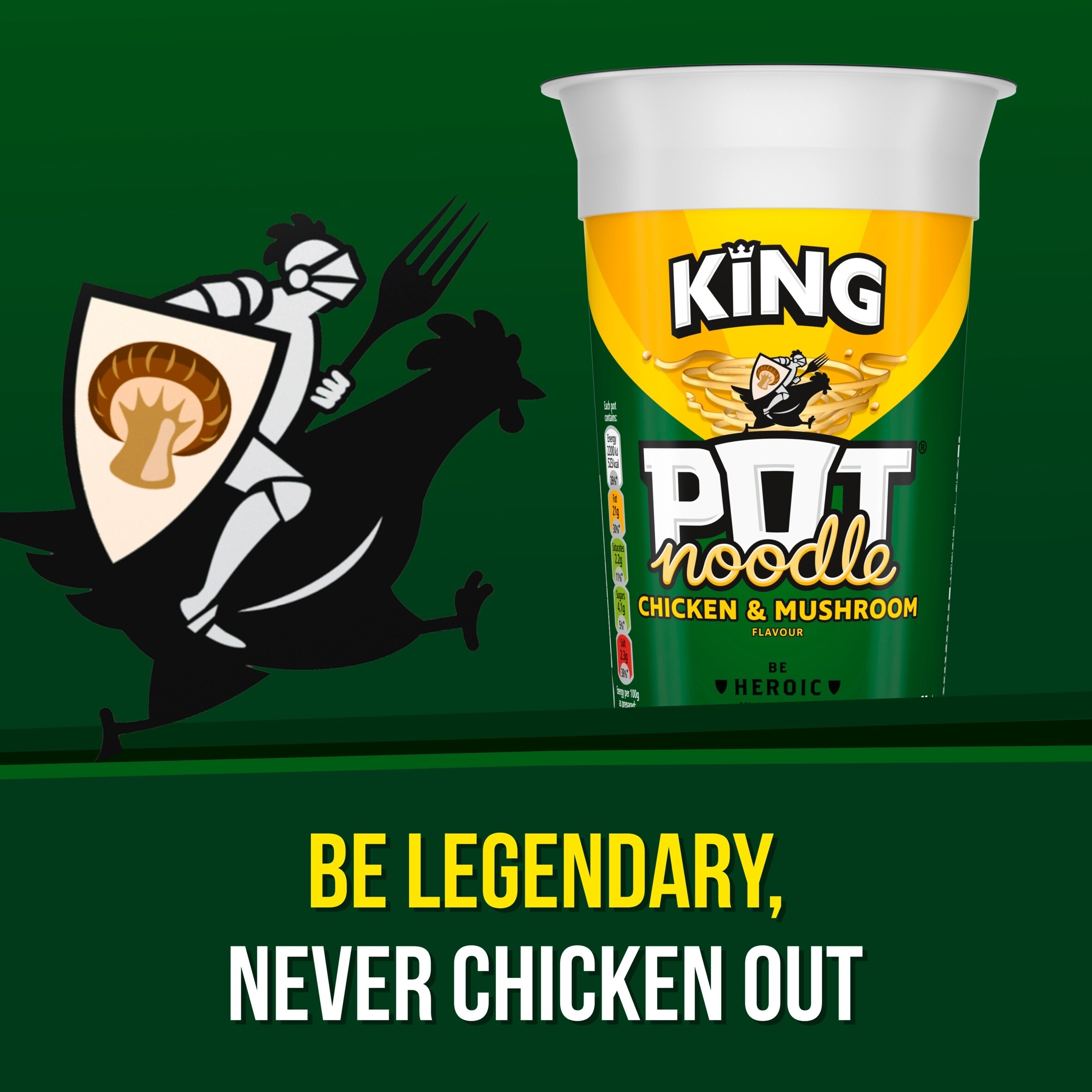 Pot Noodle Chicken & Mushroom Instant Noodles King Pot 114g thumbnail 5