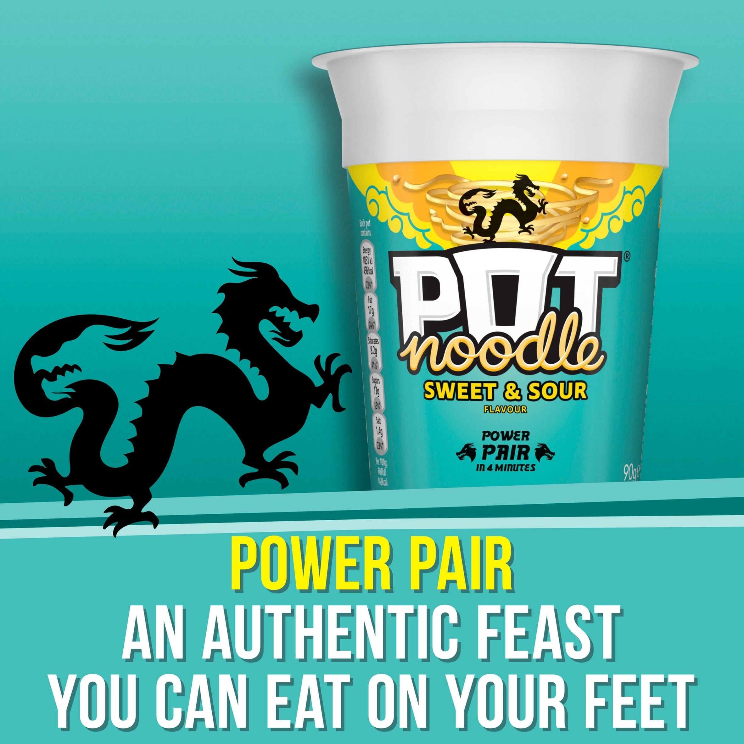 Pot Noodle Sweet & Sour Instant Noodles 90g thumbnail 4
